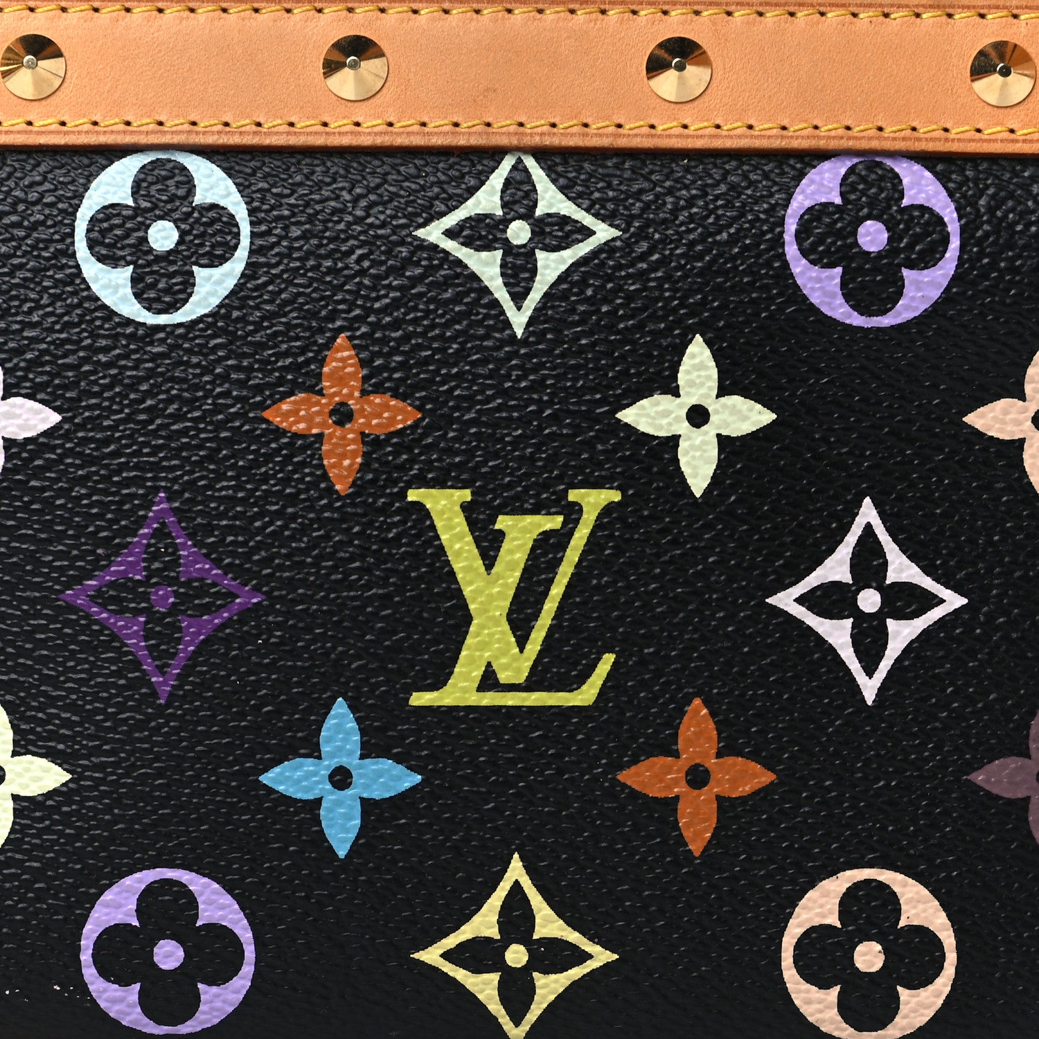 Louis Vuitton Monogram Multicolor Pochette Accessories Black 7 of 9