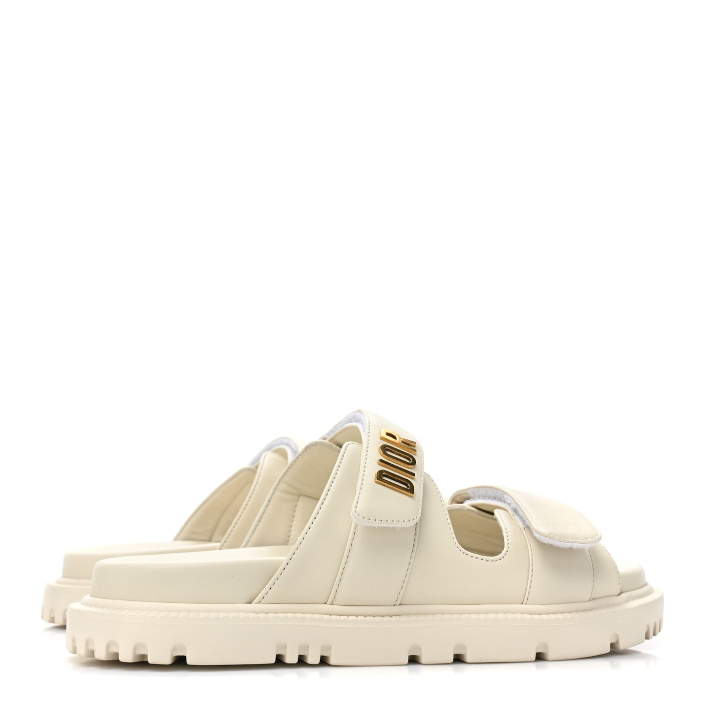 Lambskin Dioract 10mm Sandals 36 Off White