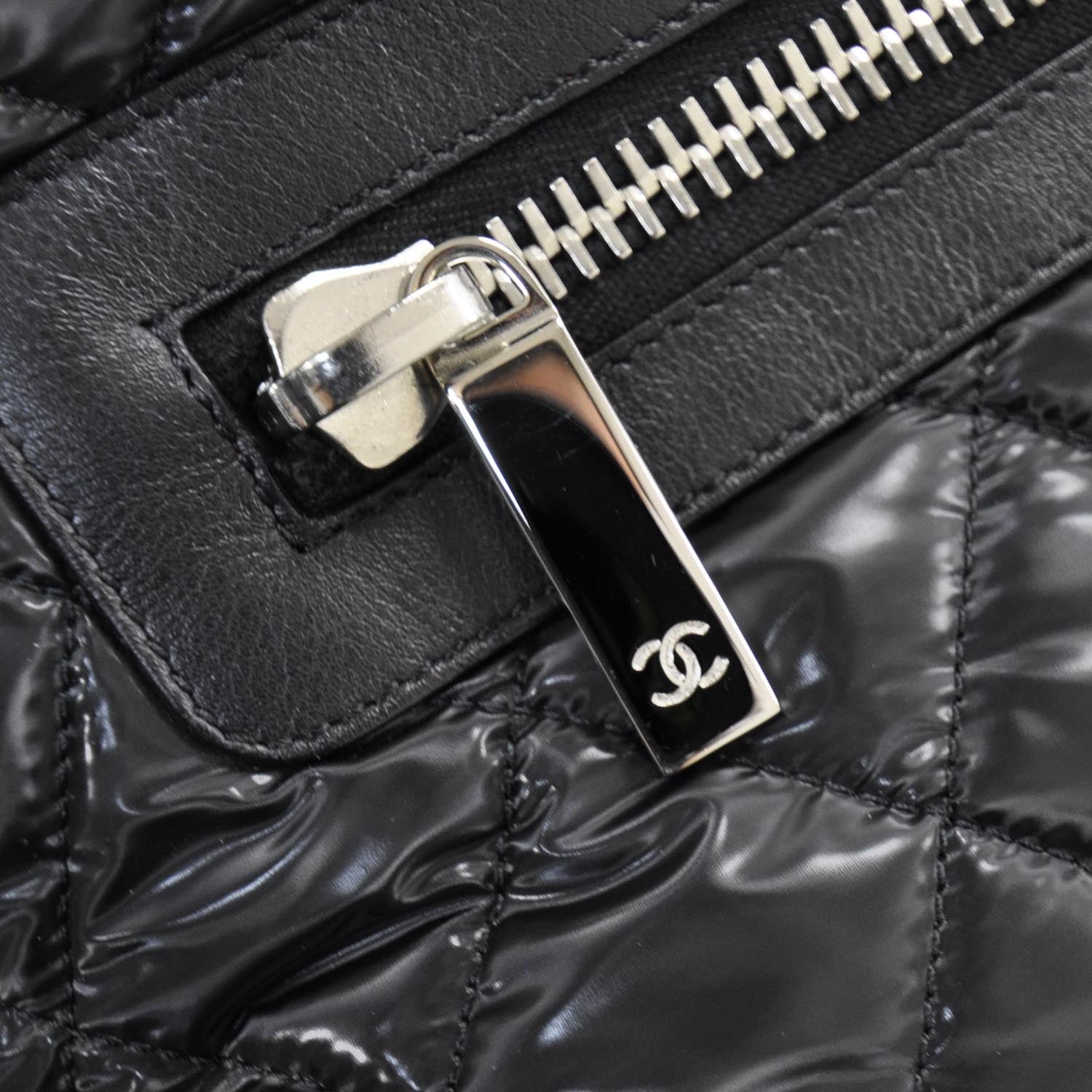 Chanel Nylon Coco Cocoon Large Tote Black 10 of 10