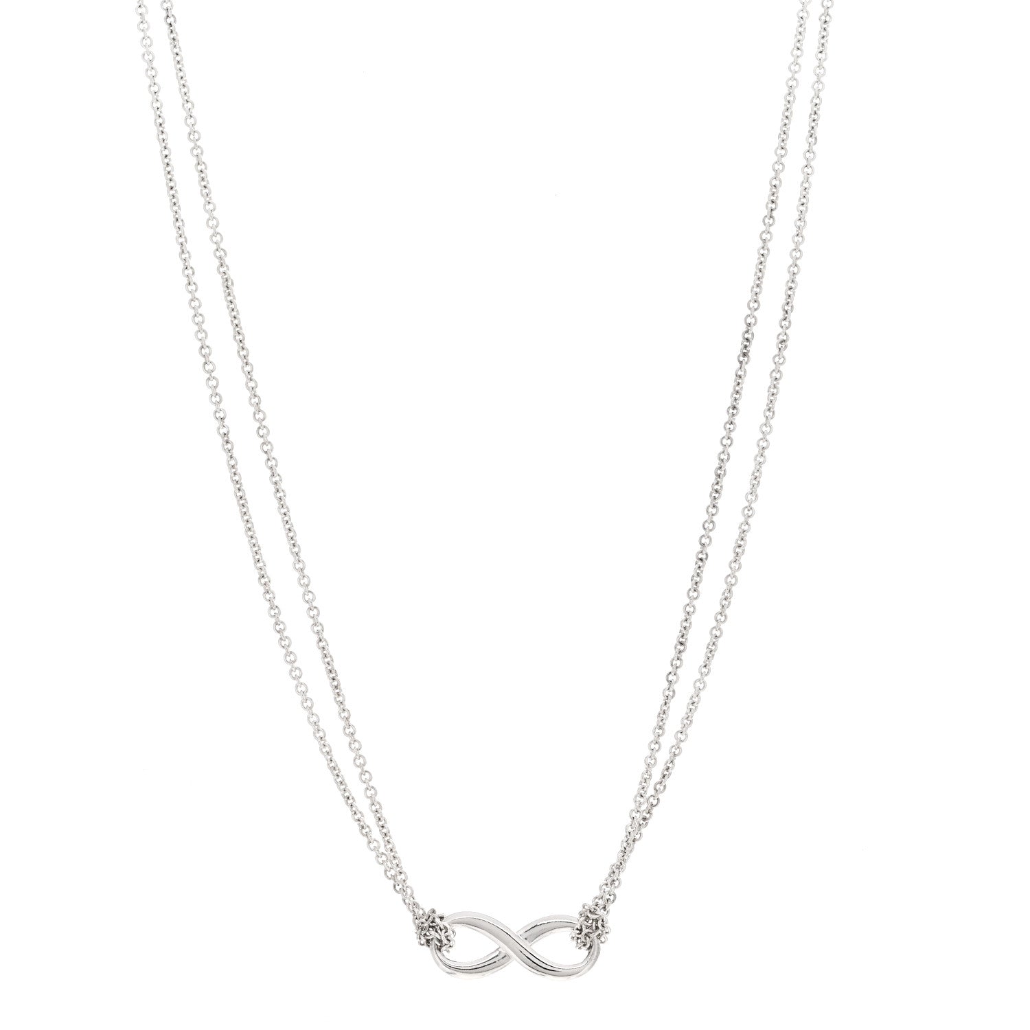 Tiffany Sterling Silver Infinity Pendant Necklace 1 of 5