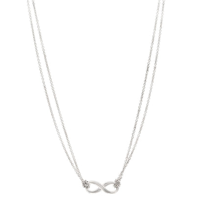 Tiffany Sterling Silver Infinity Pendant Necklace 1 of 5