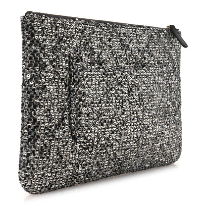 Chanel Sequins Medium 19 Pouch Silver 3 of 13