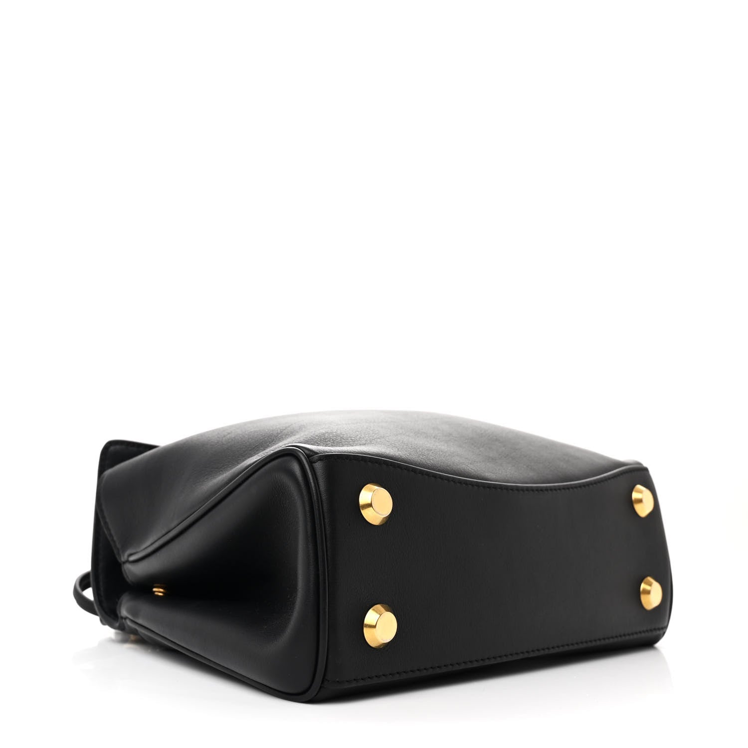Balenciaga Natural Smooth Calfskin Mini Rodeo Top Handle Handbag Black 4 of 12