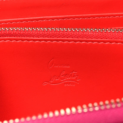 Christian Louboutin Patent Panettone Spiked Zip Around Wallet Ultra Rose 6 of 8