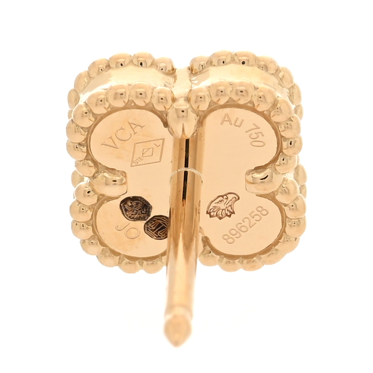 18K Yellow Gold Mother of Pearl Sweet Alhambra Earrings