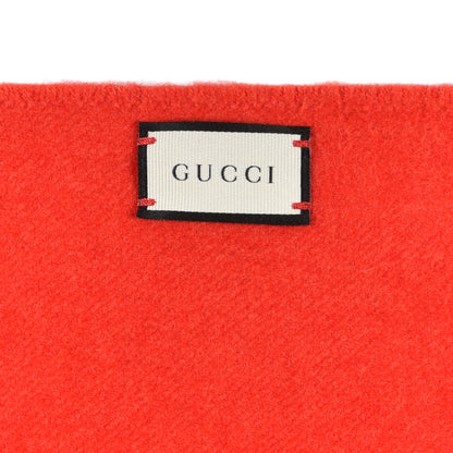 Gucci Silk Cashmere Sequins Woven Guccy Scarf Flame 5 of 5