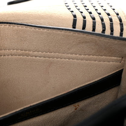 Chloe Calfskin Braided Small Hudson Shoulder Bag Black 6 of 22