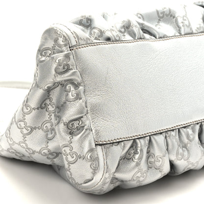 Gucci Metallic Guccissima Medium D Gold Hobo Silver 8 of 10