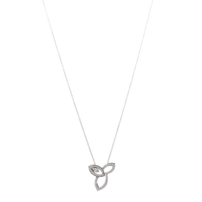 Harry Winston Platinum Diamond Lily Cluster Pendant Necklace 1 of 7