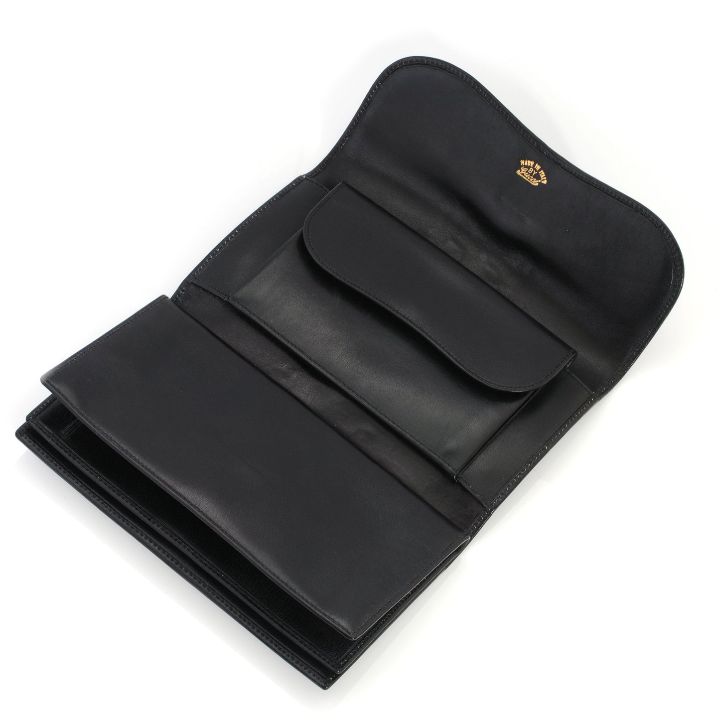 Monogram Horsebit Web Wallet Black