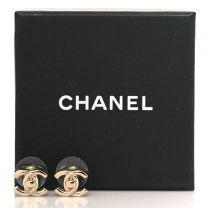Chanel Metal CC Turnlock Earrings Gold 5 of 5