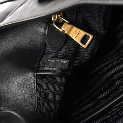 Prada Soft Calf Shopping Tote Black 8 of 13