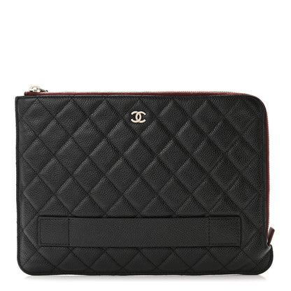Chanel Caviar Quilted Medium Slide Pouch Black 1 of 13