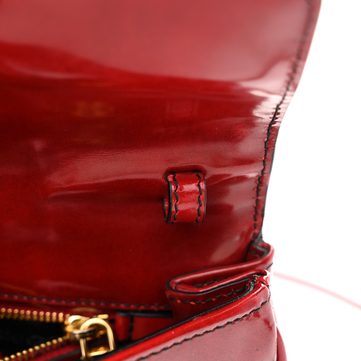 Prada Spazzolato Crossbody Bag Scarlatto Fume 12 of 15