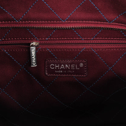 Chanel Grained Calfskin Small Shopping Daily Tote Blue 6 of 7