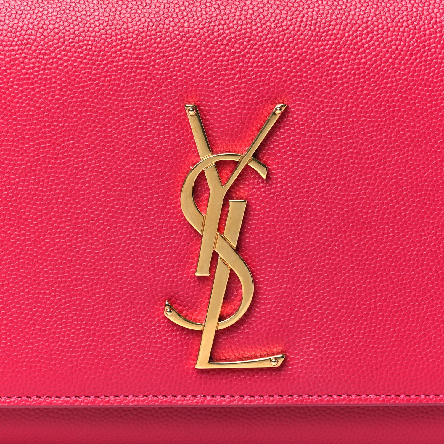 Saint Laurent Grain De Poudre Classic Monogram Cassandre Clutch Lipstick Fuchsia 7 of 9