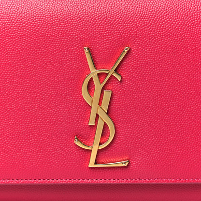 Saint Laurent Grain De Poudre Classic Monogram Cassandre Clutch Lipstick Fuchsia 7 of 9