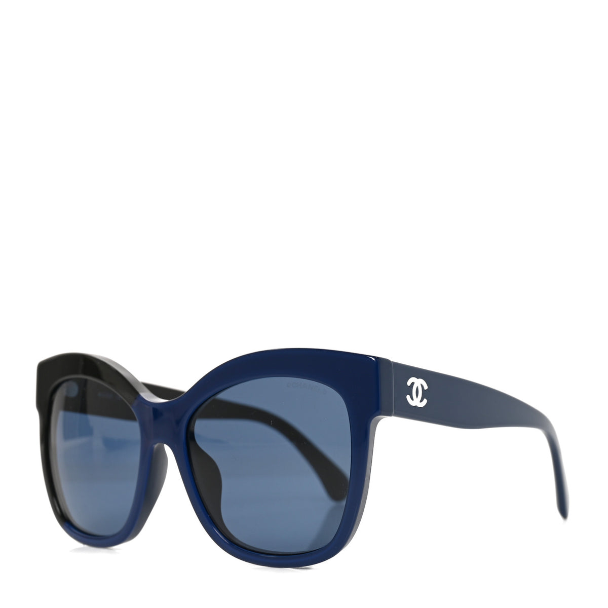 Chanel Acetate CC Sunglasses 9081 Blue Black 1 of 7