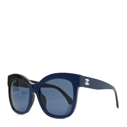 Chanel Acetate CC Sunglasses 9081 Blue Black 1 of 7