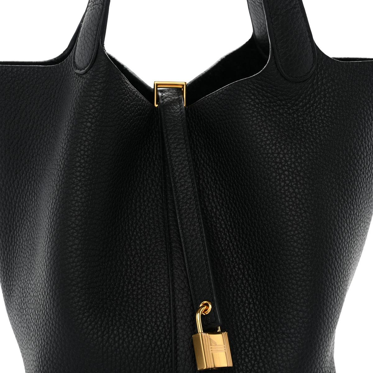 Taurillon Clemence Picotin Lock 22 MM Black