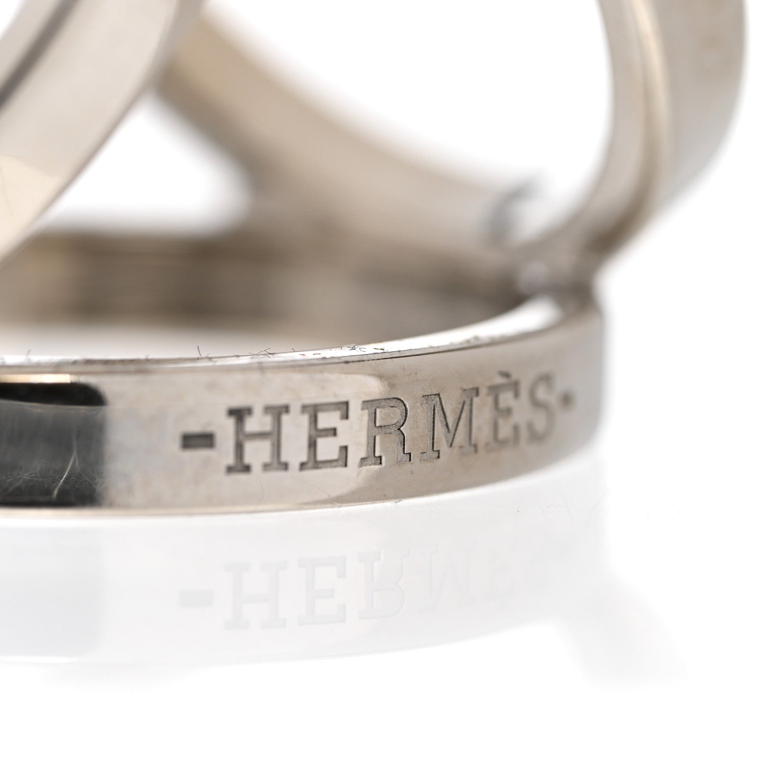 Hermes Palladium Trio Scarf Ring 4 of 6