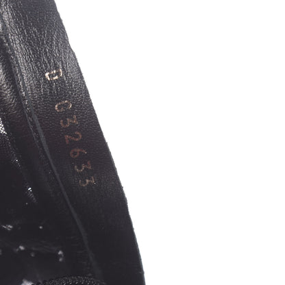 Chanel Sequin Mesh Short Boots 35.5 Black 8 of 9