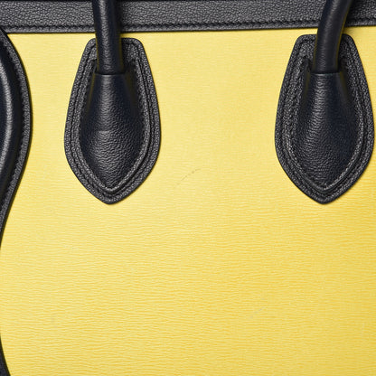 Celine Nubuck Grained Calfskin Micro Tri-Color Luggage Fluo Yellow 11 of 11
