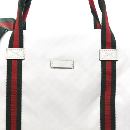 Gucci Nylon Microguccissima Gym Bag White 10 of 10