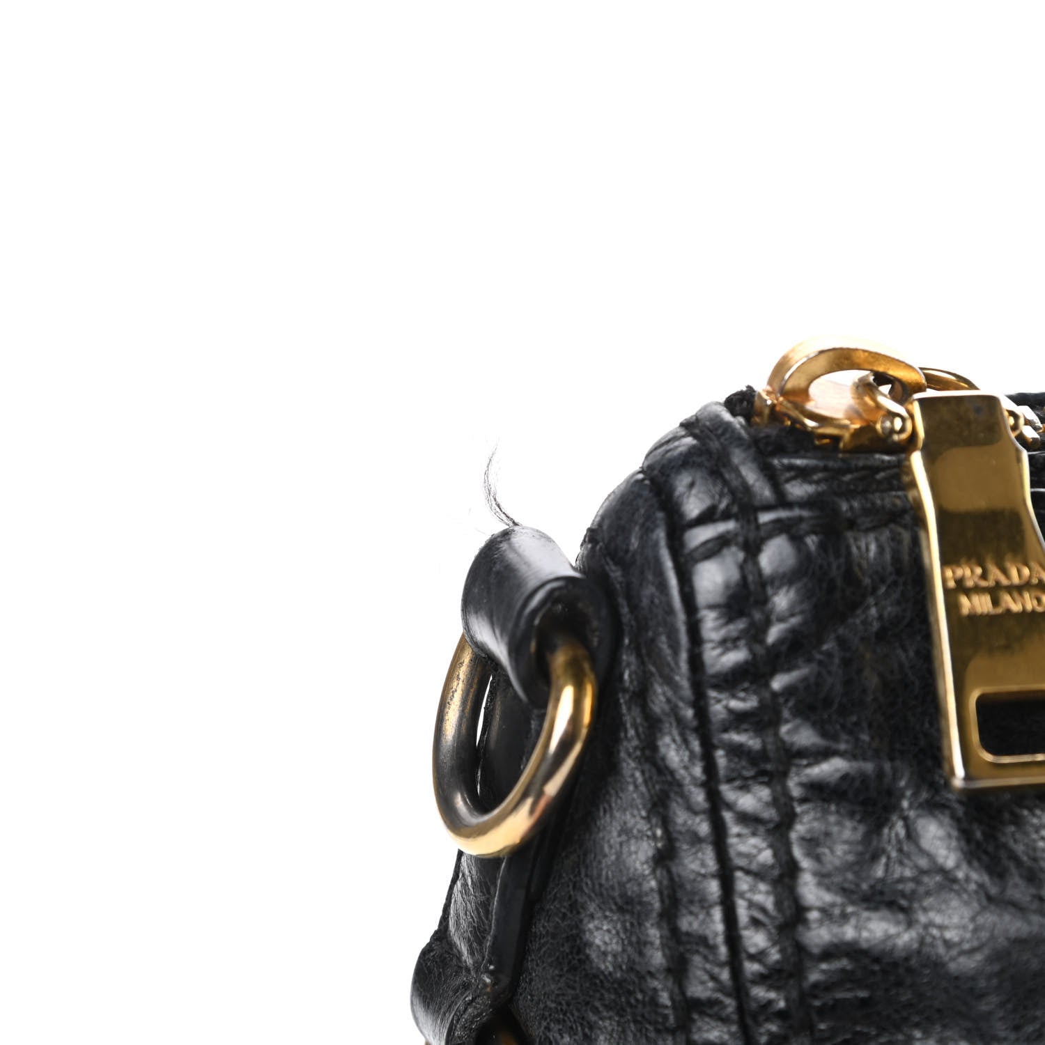 Prada Vitello Shine Shopping Satchel Black 18 of 20