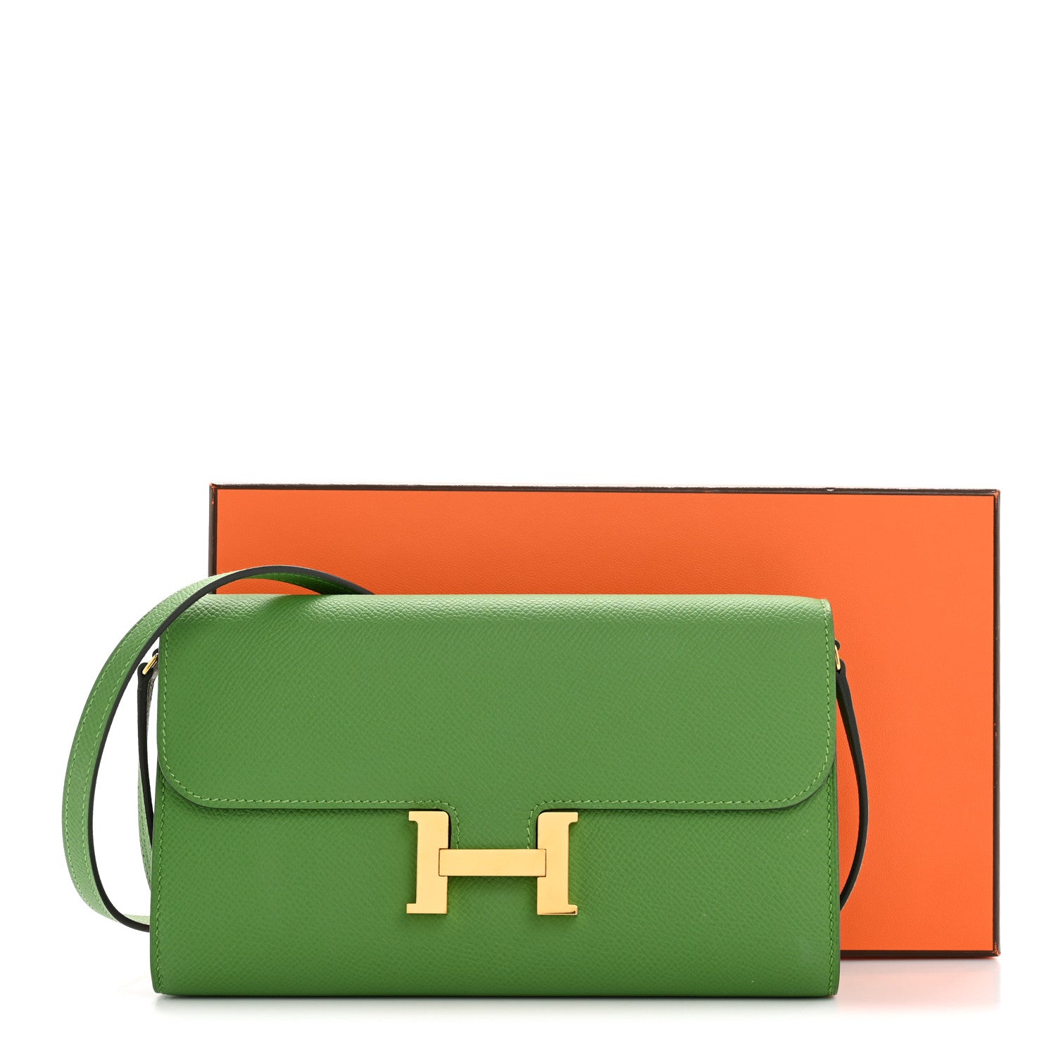 Hermes Epsom Constance Long To Go Wallet Vert Yucca 12 of 12