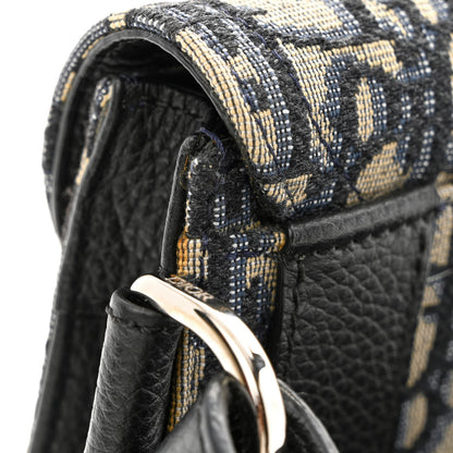 Christian Dior Oblique Saddle Messenger Pouch Beige Black 12 of 12