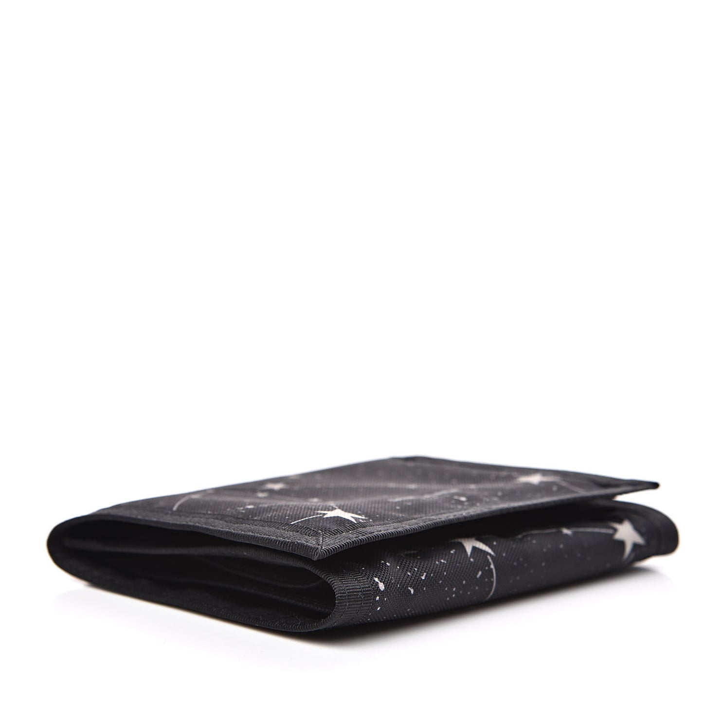 Nylon Constellation Print Tiny Buffalo Wallet Black