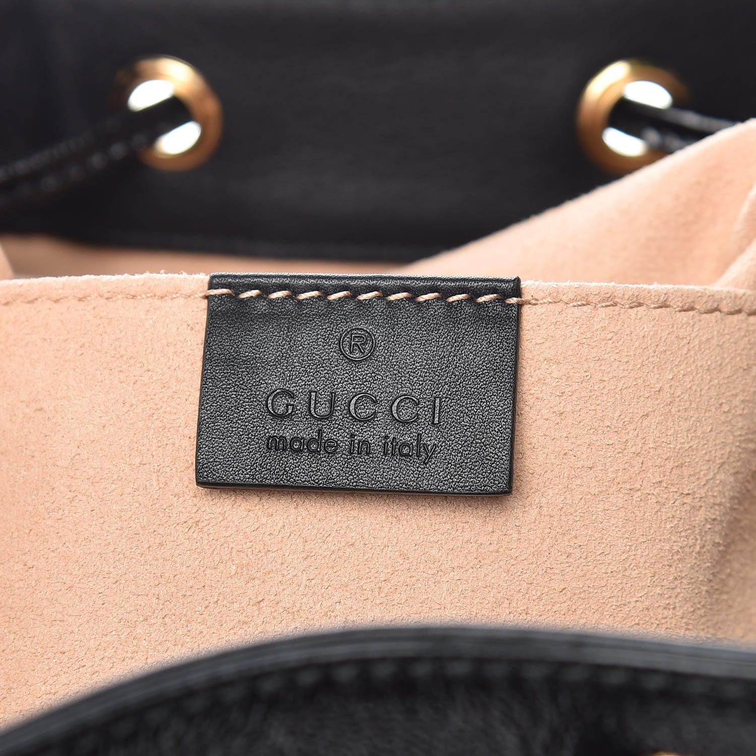 Gucci Suede Patent Web Medium Rajah Bucket Bag Black 8 of 9