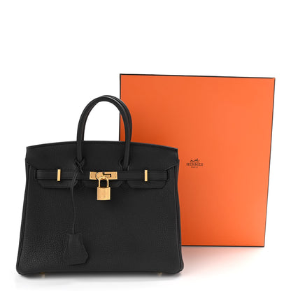 Hermes Togo Birkin 25 Black 11 of 11