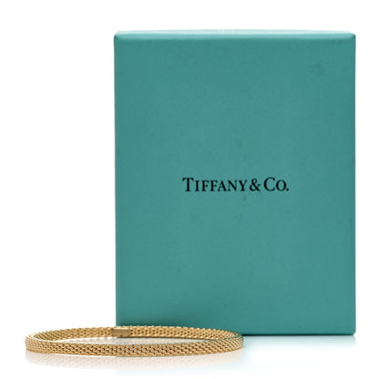 Tiffany 18K Yellow Gold Narrow Somerset Bangle Bracelet 4 of 4