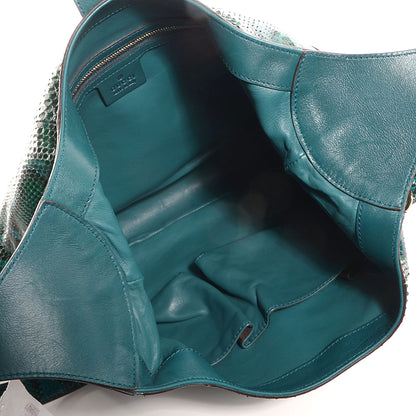 Gucci Python Medium Jackie Shoulder Hobo Malachite Green 9 of 9