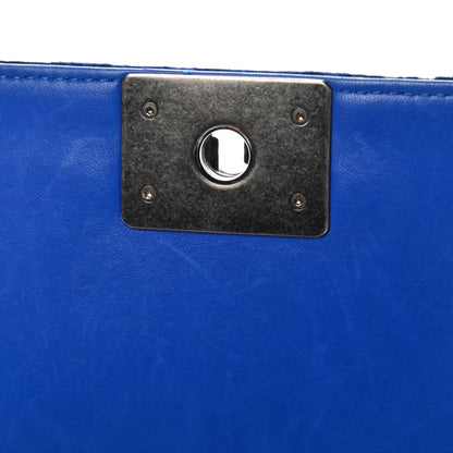 Chanel Velvet Quilted Small Boy Flap Blue 18 of 19