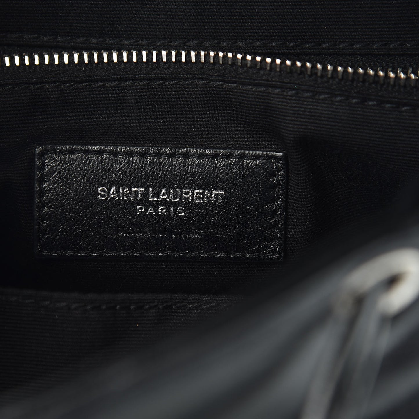 Calfskin Y Quilted Monogram Small Loulou Backpack Black