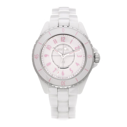 Chanel Stainless Steel Ceramic 33mm J12 Quartz Watch Blush 1 of 5