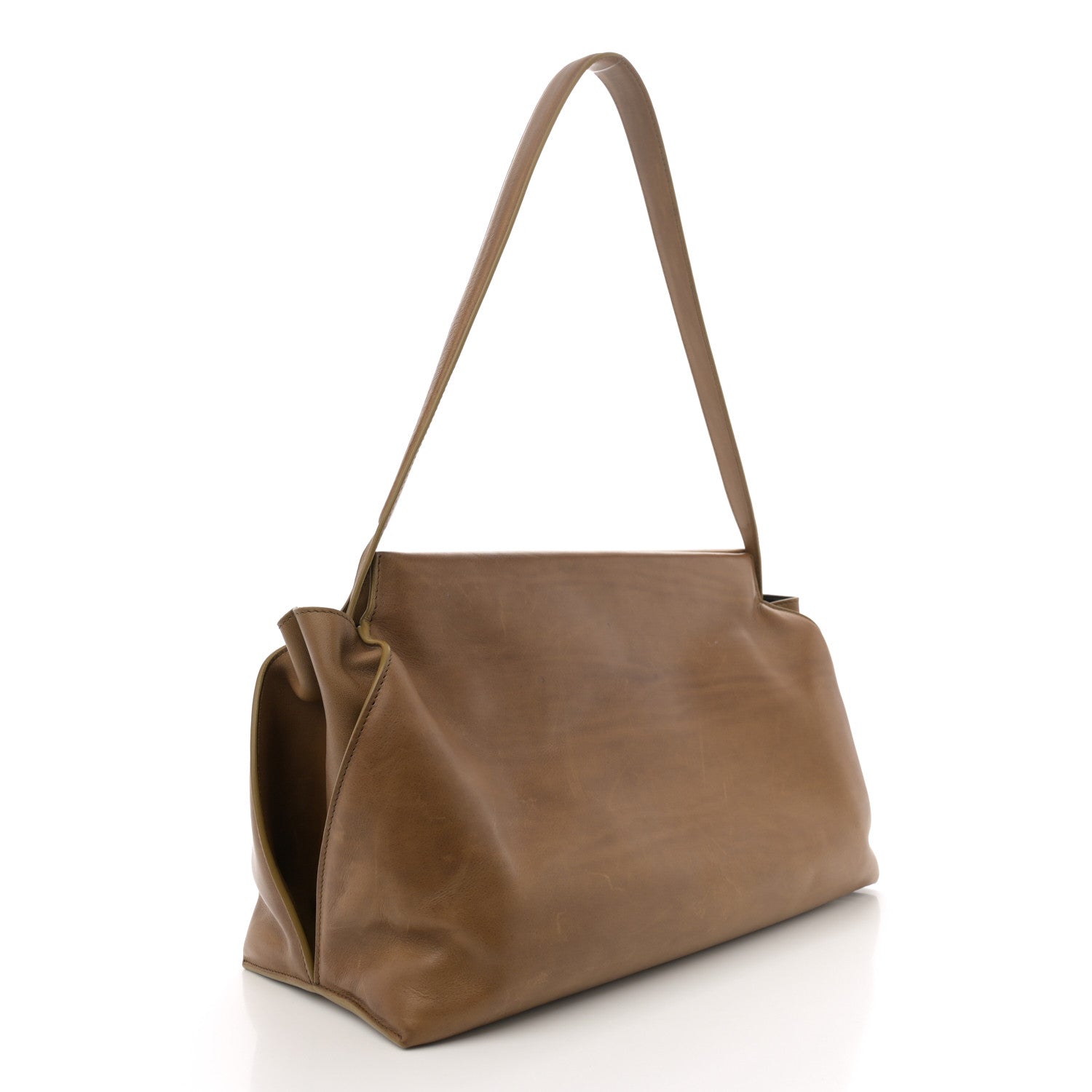 The Row Saddle Calfskin Sienna Shoulder Bag Camel 3 of 11