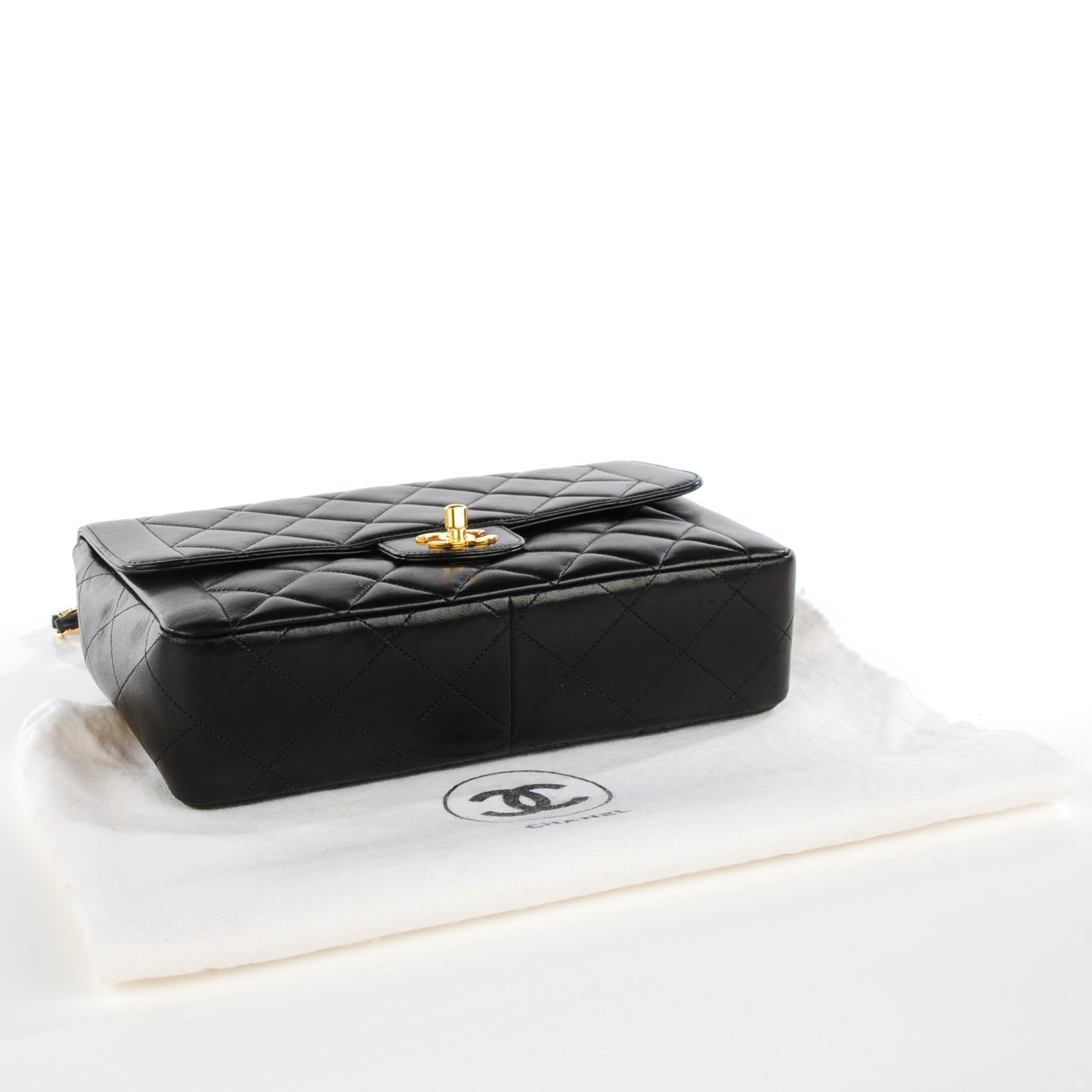 Chanel Lambskin Quilted Medium Single Flap Black 4 of 9