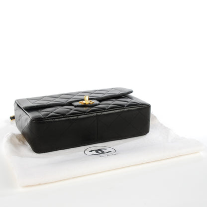 Chanel Lambskin Quilted Medium Single Flap Black 4 of 9