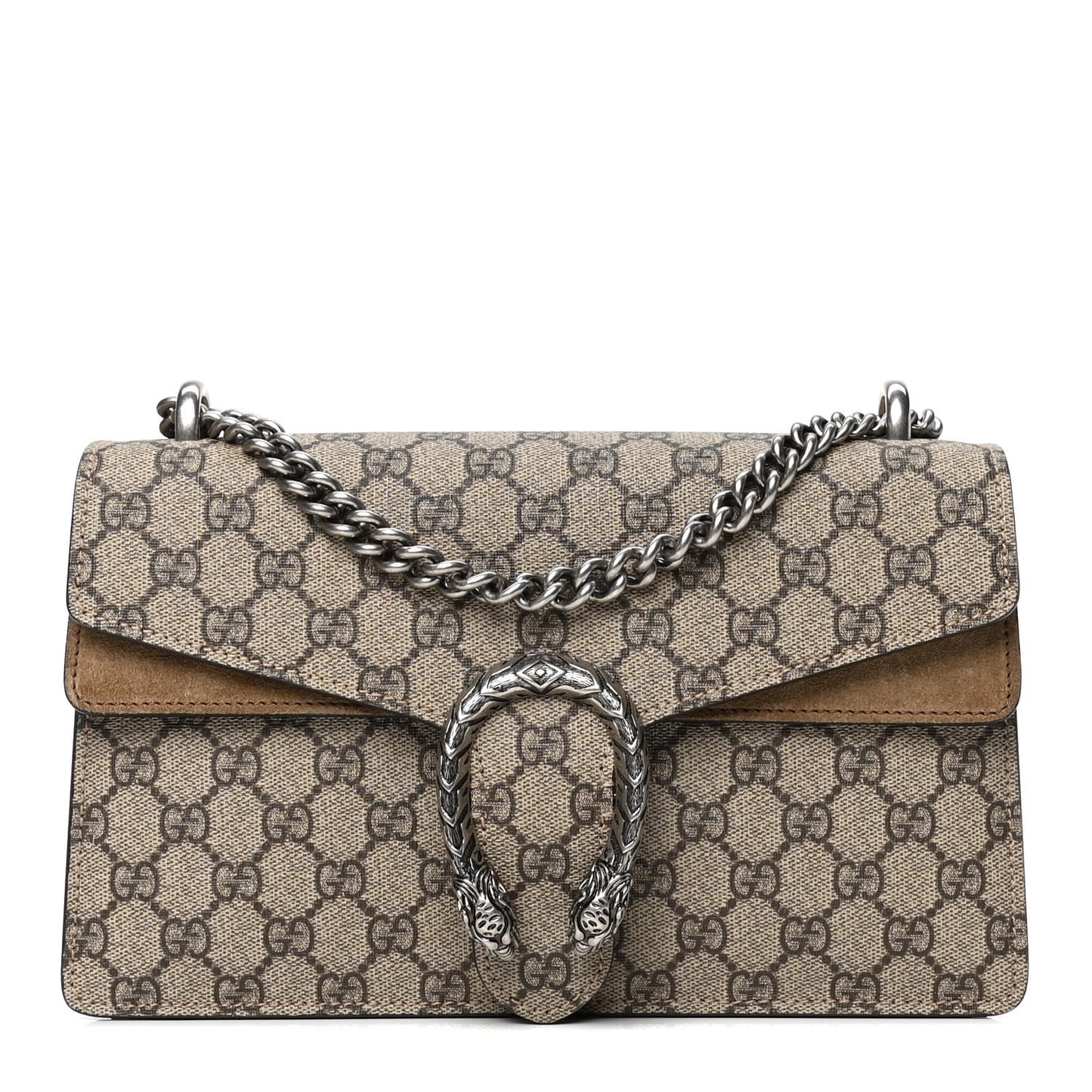 GG Supreme Monogram Small Dionysus Shoulder Bag Taupe
