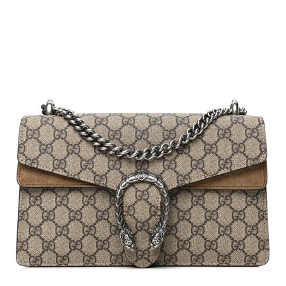 Gucci GG Supreme Monogram Small Dionysus Shoulder Bag Taupe 1 of 5