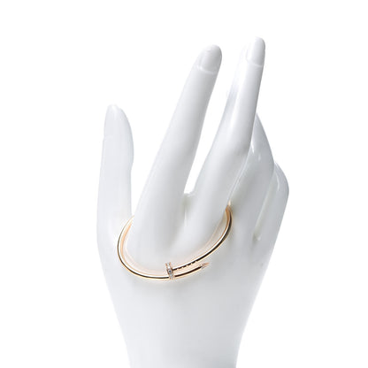 Cartier 18K Pink Gold Diamond Small Juste Un Clou Bracelet 14 2 of 6