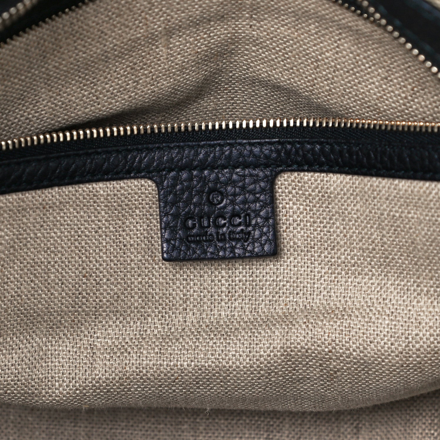Gucci Monogram Cellarius Calfskin Large Boston Beige Ebony Black 6 of 13