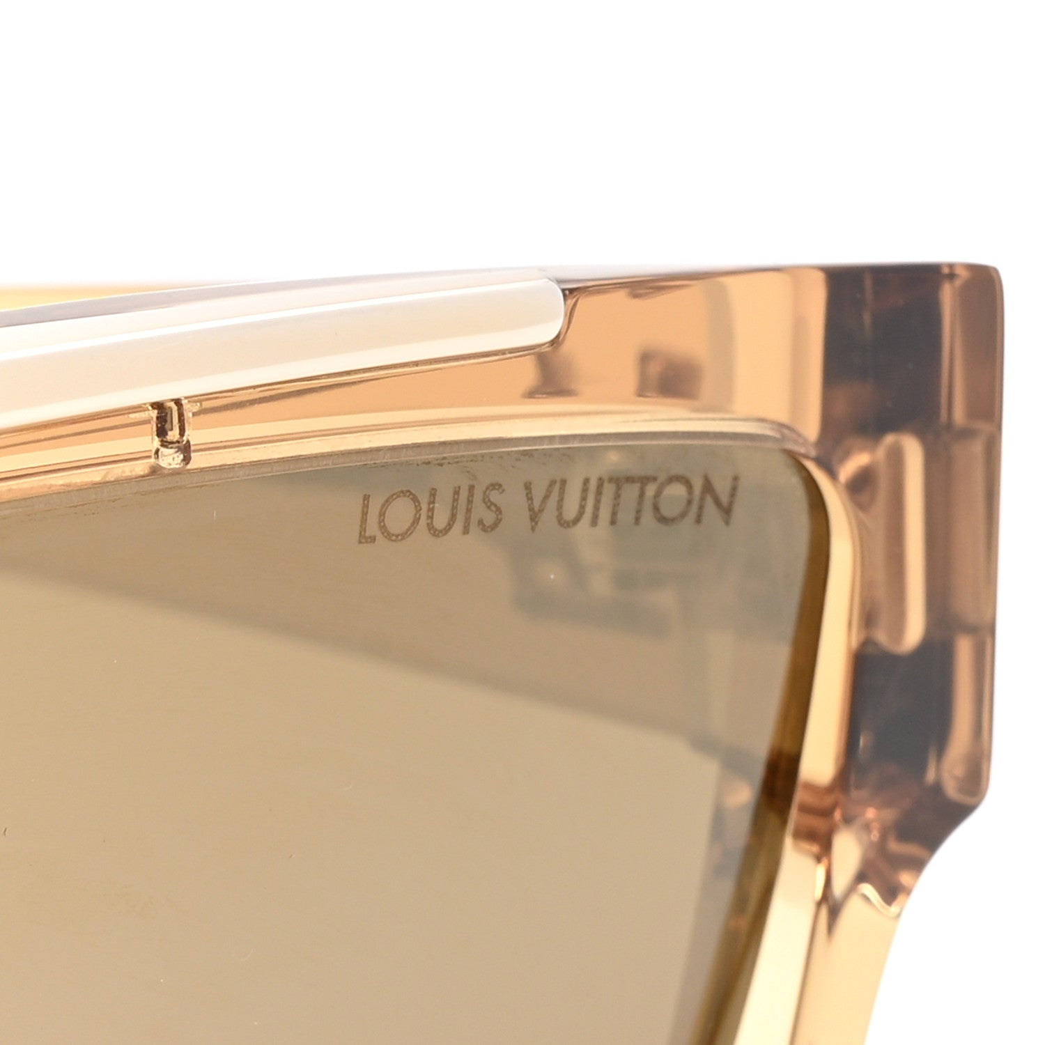 Louis Vuitton Acetate 1.1 Evidence Sunglasses Z1979W Transparent Gold 6 of 7