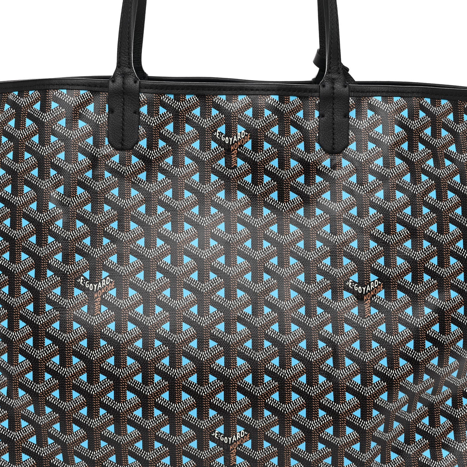 Goyard Goyardine Saint Louis Claire Voie PM Black Blue 8 of 10