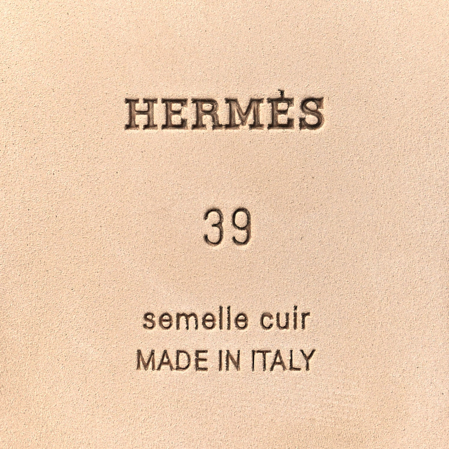 Hermes Box Calfskin Oran Sandals 39 Gold 6 of 9