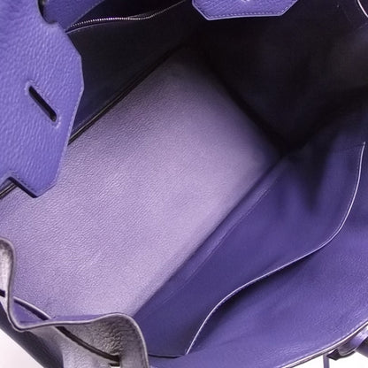 Hermes Taurillon Clemence BIRKIN 35 Cobalt 6 of 10